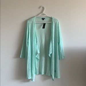 Torrid emerald cardigan top